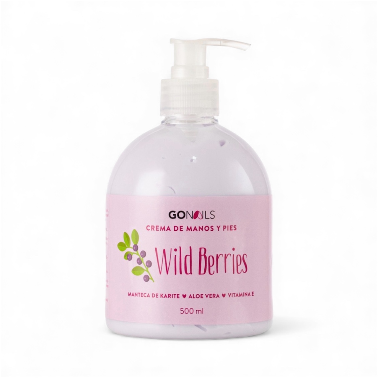 Crema Hidratante (Wild Berries) 500ml Go Nails