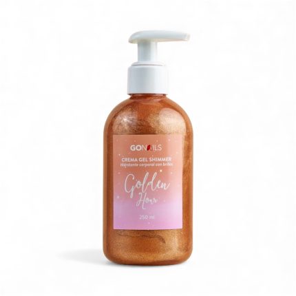 Crema corporal shimmer Golden Hour 250ml Go Nail,