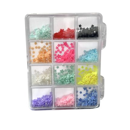 Decoraciones para uñas (flores en colores ) en 3d