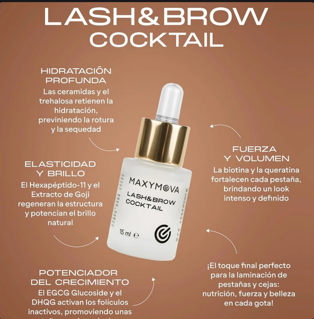 Lash & Brow Cocktail 15ml Maxy Mova - Imagen 3