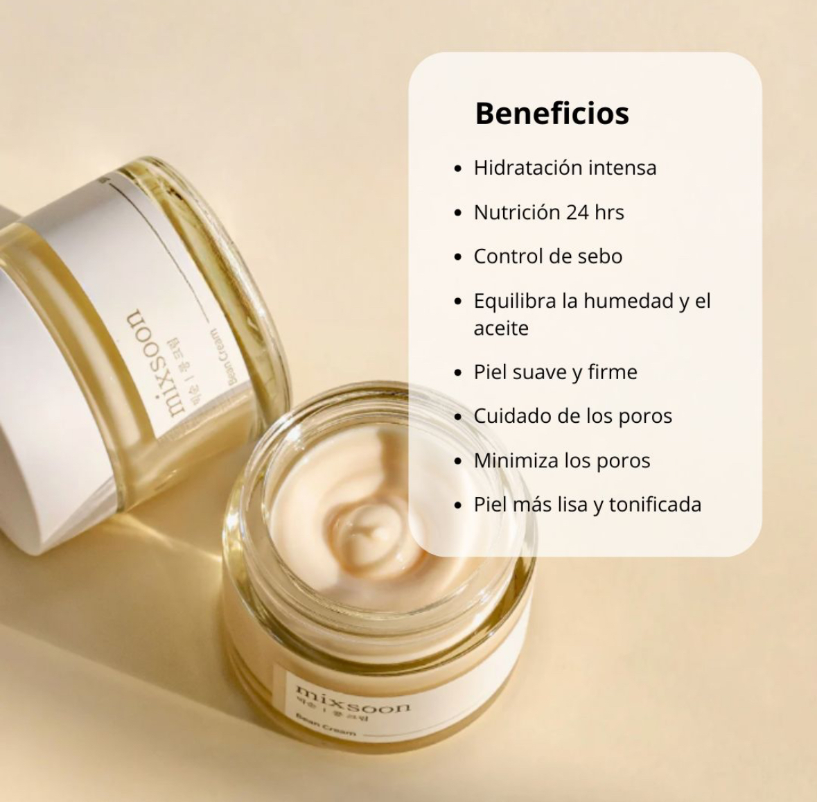 Mixsoon Crema “Bean Cream” 50ml Mixsoon - Imagen 5
