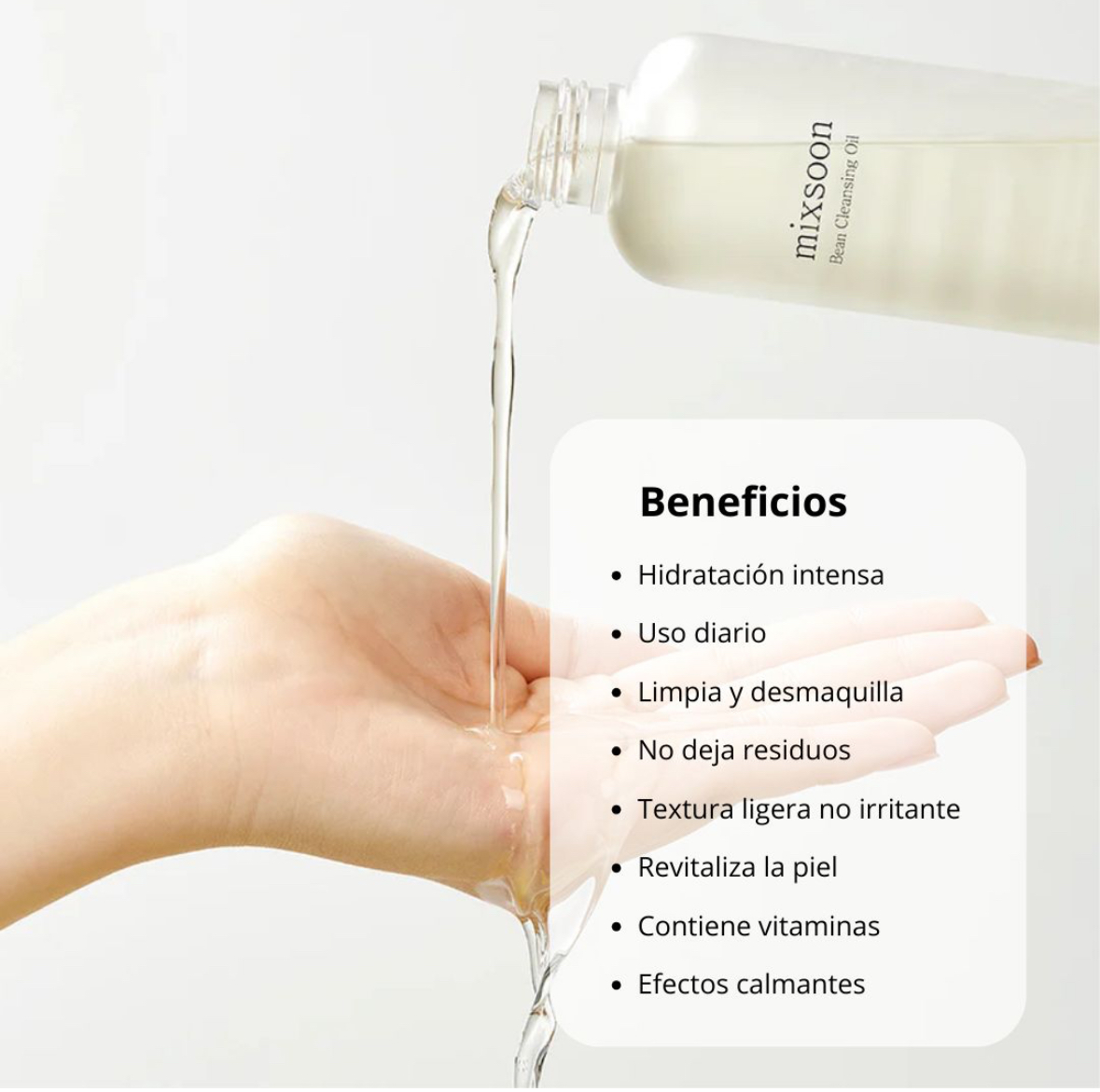Mixsoon Limpiador “Bean Cleansing Oil” – 195ml - Imagen 9