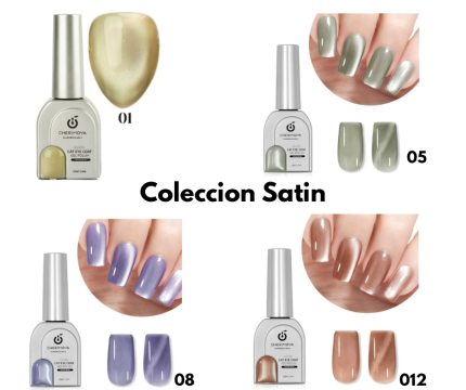 Esmalte Cat Eye Satin (efecto ojo de gato) 001 - 012 Cherimoya