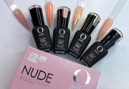 Set de color gel nude piezas traslucidos Organic Nails