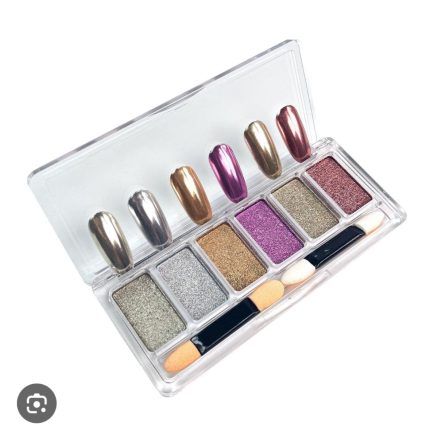 Paleta de Efectos Cromado 6 colores Nail Pro