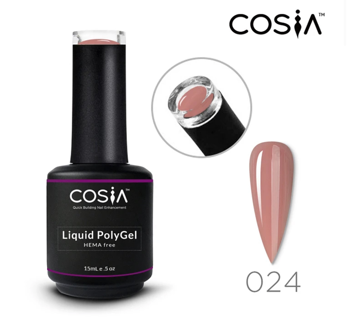 Polygel Líquido Hema Free Cosia selecciona el color de su preferecia - Imagen 7