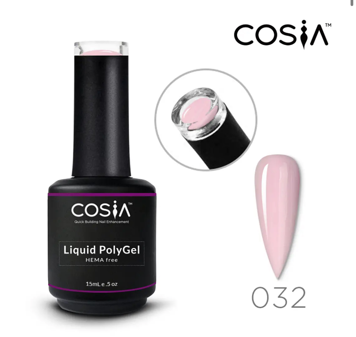 Polygel Líquido Hema Free Cosia selecciona el color de su preferecia - Imagen 9