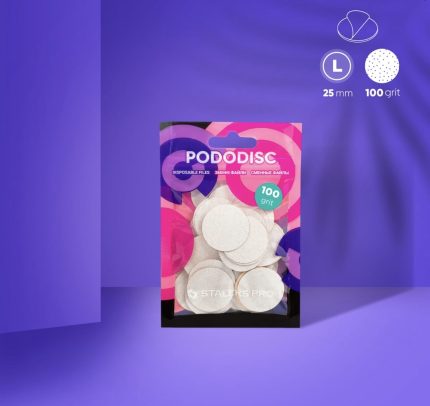 Lima 100 grit Pads Para Pododisc  Pro – Talla “L” Blanco Staleks