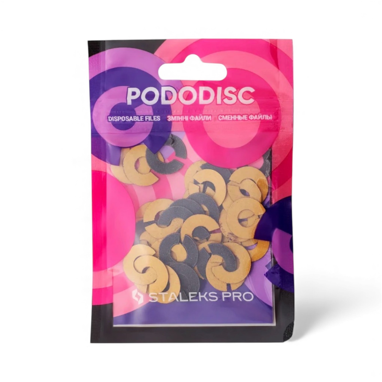 Lima 80 grit Pads Para Pododisc Staleks Pro – Talla “S” Blanco