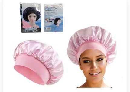 Gorro de ceda (satin) para dormir rosado
