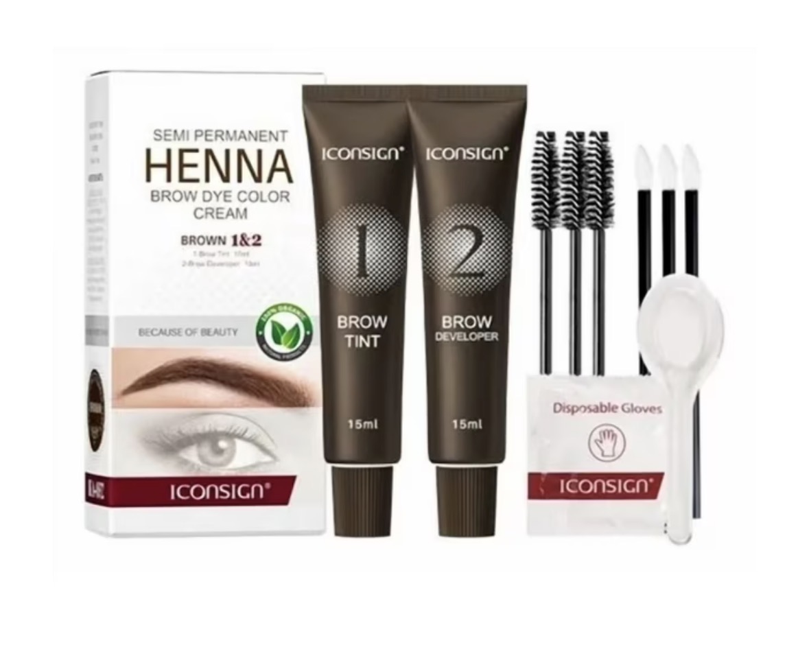 Kit Henna Semi permanente Brow (Coffe) Icosing