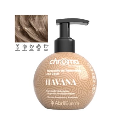 Mascarilla de tratamiento con color Havana 250g Chroma Barcelona