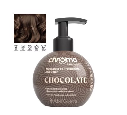Mascarilla de tratamiento con color Chocolate 250g Chroma Barcelona