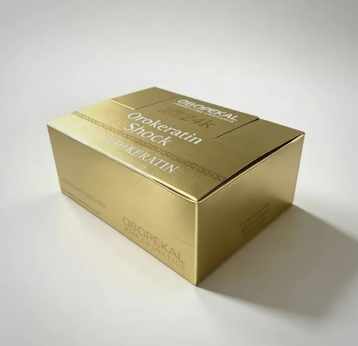 Ampollas Capilar Obopekal Orokeratin Shock Gold 24k 12unid - Imagen 2