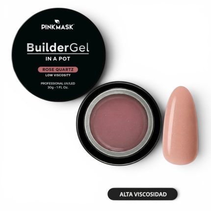Builder gel Rose Quartz pote de 30g Pink Mask