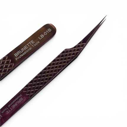 Pinza para pestañas profesional recta LB-01B Brunette