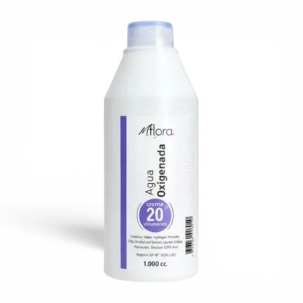 Agua Oxigenada Crema 20 Volúmenes Para Cabello Mflora 1000ml